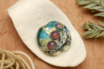 11819302 - Teal Treasure Lentil Focal Bead