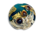 11819302 - Teal Treasure Lentil Focal Bead