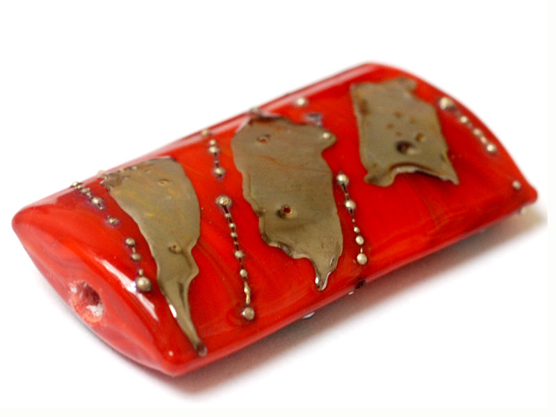 11819503 - Electric Orange Metallic Kalera Focal Bead