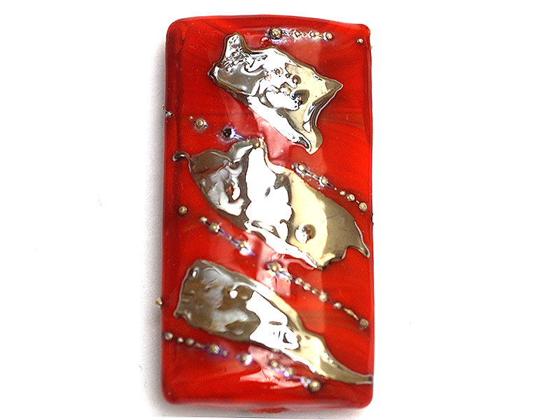 11819503 - Electric Orange Metallic Kalera Focal Bead