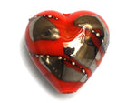 11819505 - Electric Orange Metallic Heart