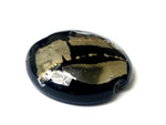 11819602 - Elegant Black Metallic Lentil Focal Bead