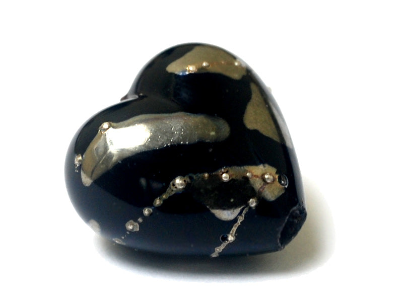 11819605 - Elegant Black Metallic Heart