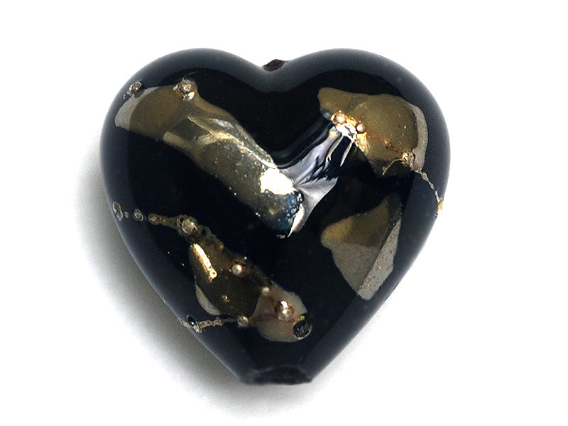 11819605 - Elegant Black Metallic Heart