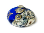 11819702 - Cobalt Treasure Lentil Focal Bead