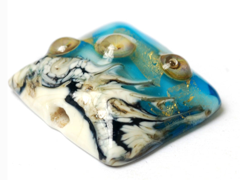 11819804 - Aqua Treasure Pillow Focal Bead