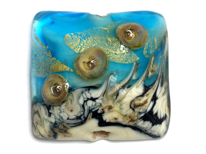 11819804 - Aqua Treasure Pillow Focal Bead