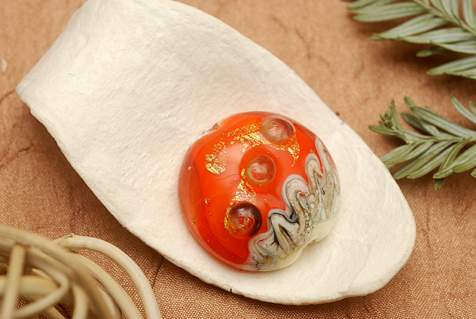 11819902 - Fire Island Treasure Lentil Focal Bead