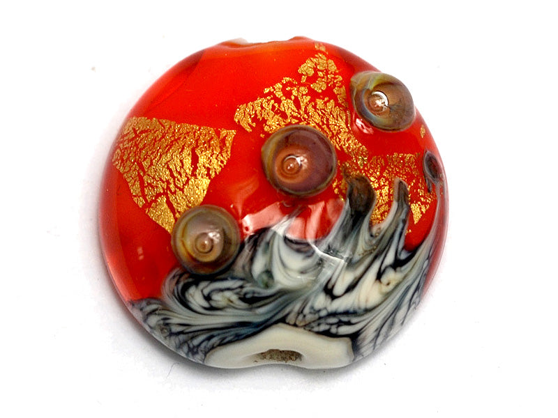 11819902 - Fire Island Treasure Lentil Focal Bead