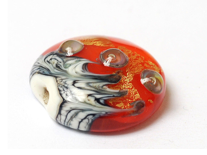11819902 - Fire Island Treasure Lentil Focal Bead