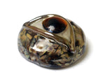 11830402 - Brown Eyed Lentil Focal Bead