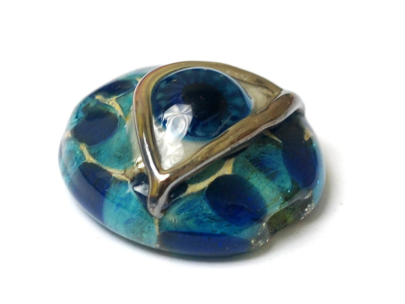 11830602 - Blue Eyed Lentil Focal Bead
