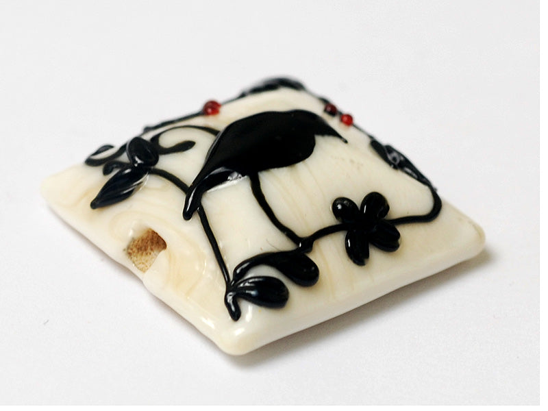 grace lampwork beads artisan handmade glass beads SRA