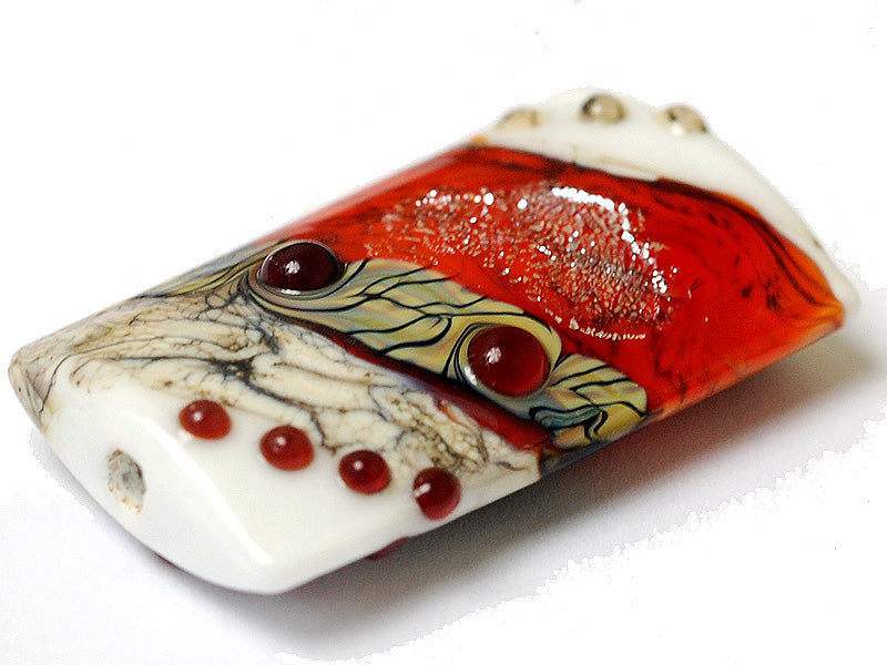 11831103 - Fire Red Stardust Kalera Focal Bead