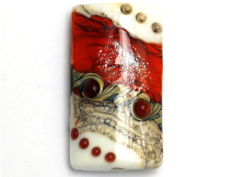 11831103 - Fire Red Stardust Kalera Focal Bead