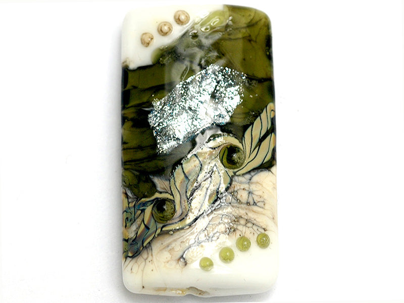 11831203 - Olive Stardust Kalera Focal Bead