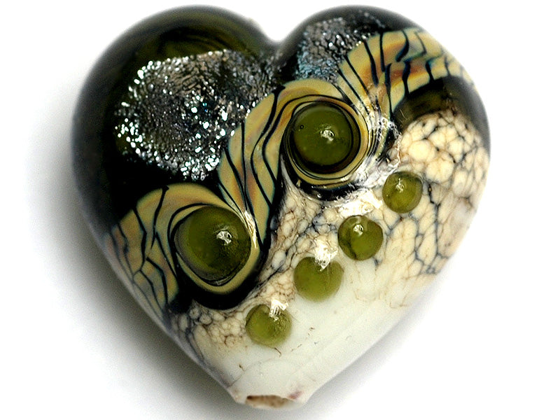 11831225 - Olive Stardust Heart (Large)