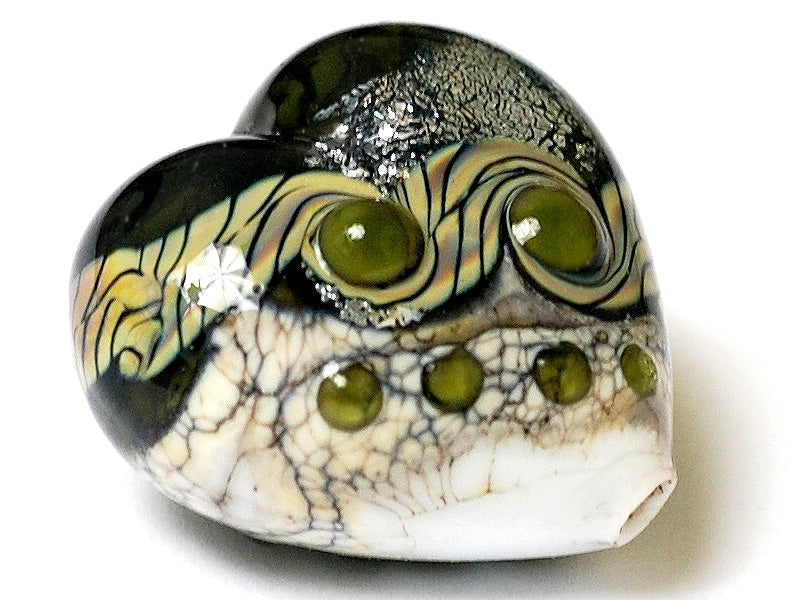 11831225 - Olive Stardust Heart (Large)