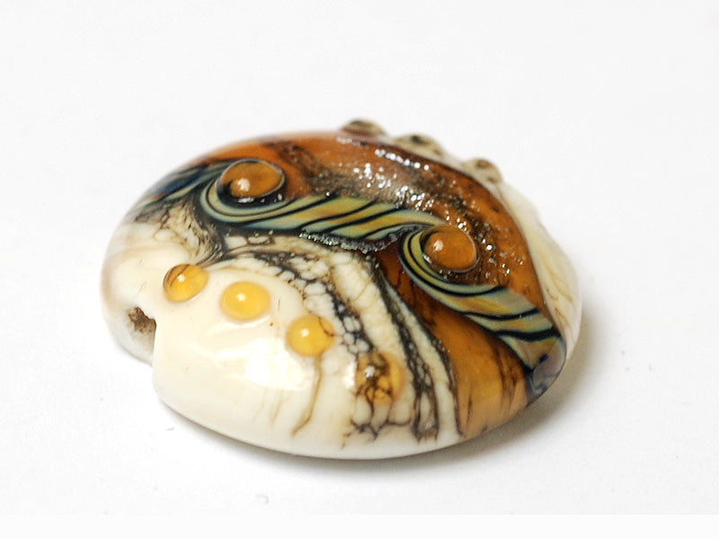 11831402 - Butterscotch Stardust Lentil Focal Bead