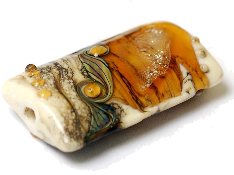 11831403 - Butterscotch Stardust Kalera Focal Bead