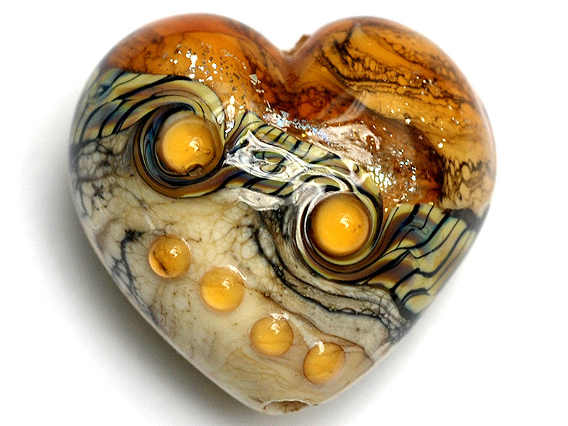 11831425 - Butterscotch Stardust Heart (Large)