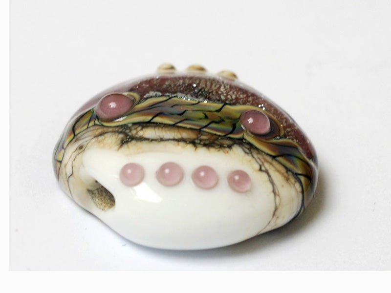 11831502 - Blushing Pink Stardust Lentil Focal Bead