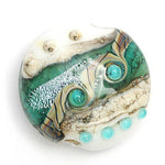11831602 - Mint Stardust Lentil Focal Bead