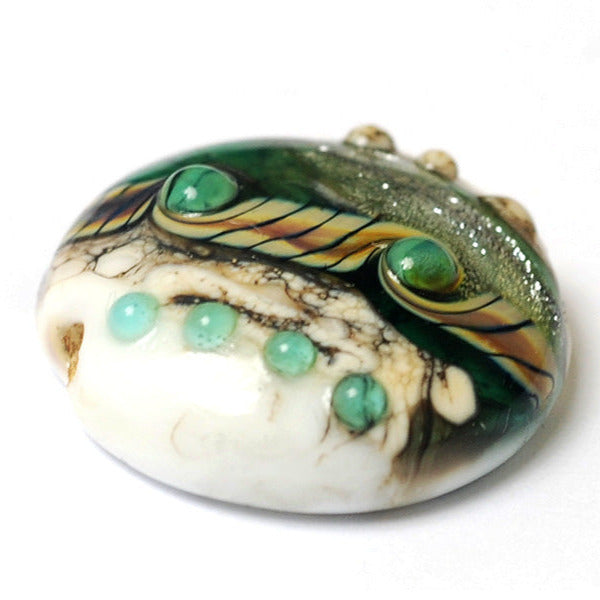 11831602 - Mint Stardust Lentil Focal Bead