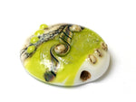 11831702 - Lime Stardust Lentil Focal Bead