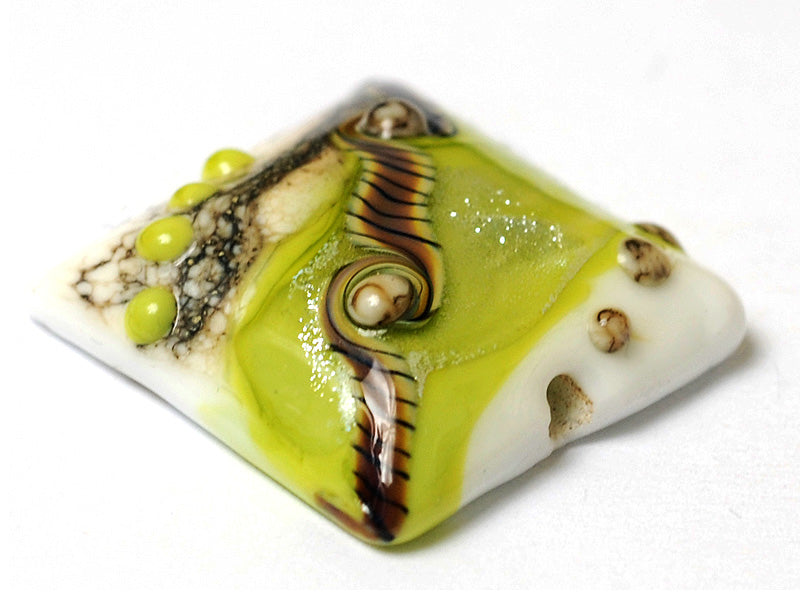 11831704 - Lime Stardust Pillow Focal Bead