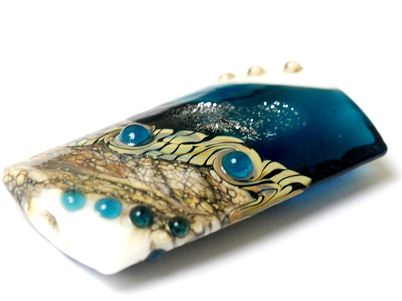 11831803 - Teal Stardust Kalera Focal Bead
