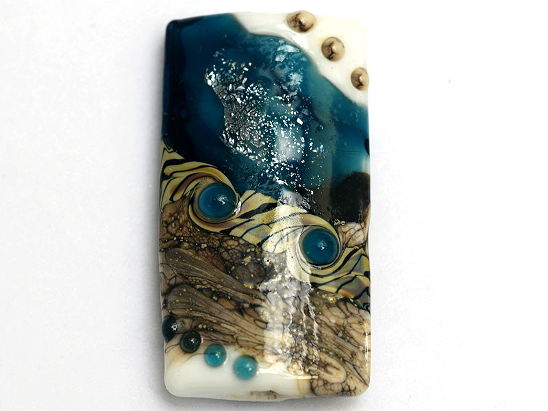 11831803 - Teal Stardust Kalera Focal Bead