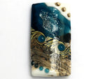 11831803 - Teal Stardust Kalera Focal Bead