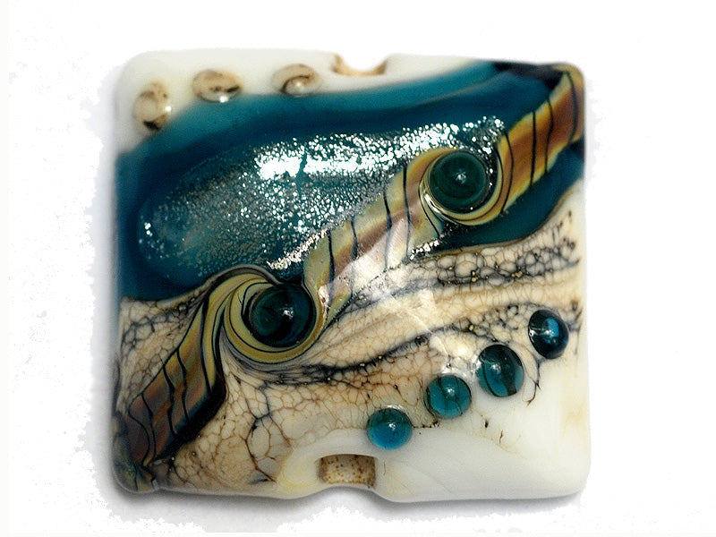 11831804 - Teal Stardust Pillow Focal Bead