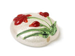 11832102 - Crimson Flower Lentil Focal Bead