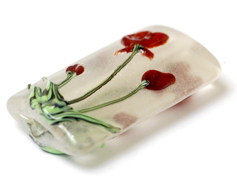 11832103 - Crimson Flower Kalera Focal Bead