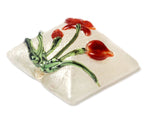 11832104 - Crimson Flower Pillow Focal Bead