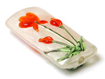 11832203 - Vermilion Flower Kalera Focal Bead