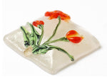 11832204 - Vermilion Flower Pillow Focal Bead