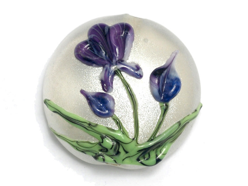 11832302 - Regalia Flower Lentil Focal Bead