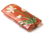 11832503 - Ivory Mist Flower on Coral Kalera Focal Bead