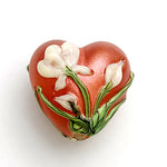 11832505 - Ivory Mist Flower on Coral Heart
