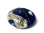 11832702 - Cobalt Celestial Lentil Focal Bead