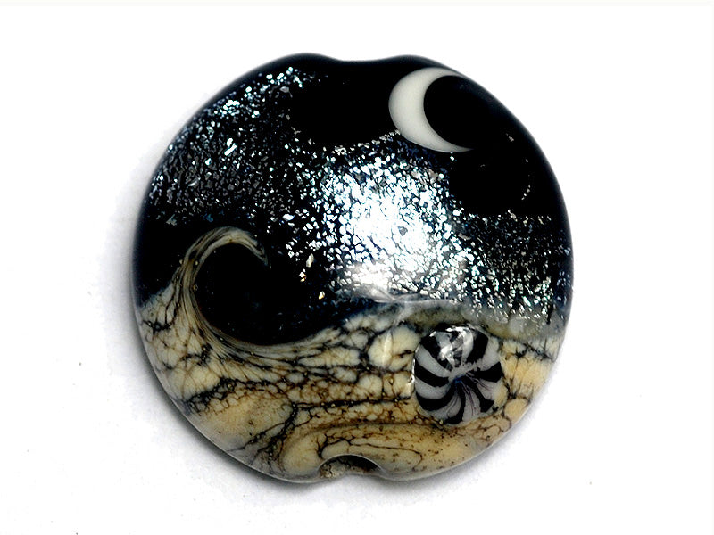 11832802 - Sable Celestial Lentil Focal Bead