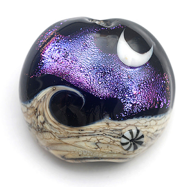 11832902 - Amethyst Jewel Celestial Lentil Focal Bead