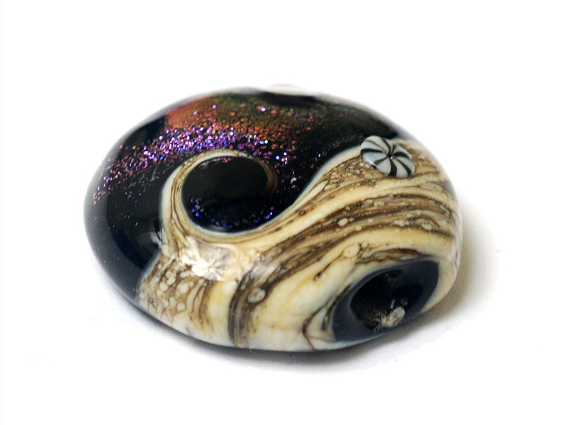 11832902 - Amethyst Jewel Celestial Lentil Focal Bead