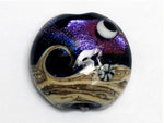 11832902 - Amethyst Jewel Celestial Lentil Focal Bead