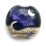 11833002 - Indigo Night Celestial Lentil Focal Bead