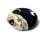 11833002 - Indigo Night Celestial Lentil Focal Bead