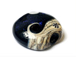 11833002 - Indigo Night Celestial Lentil Focal Bead